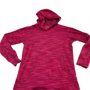 BCG Women's M Pink Hooded‎ Pullover Sweatshirt Kangaroo Pocket Casual